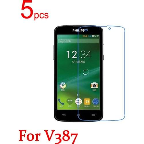 5pcs Ultra Clear/Matte/Nano anti-Explosion LCD Screen Protector Film Cover For Philips V387 V526 V787 Xenium V377 Protective