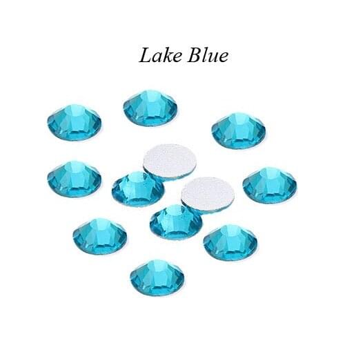 Super Glitter Crystal AB Accessories Flat Back Glass Light Blue Nail Rhinestones For Charms 3D Nails Art Decorations