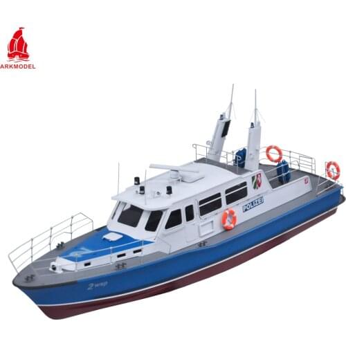 ARKMODEL 1/32 German Rhine River Water Police Force Patrol Boat Wasserschutzpolizei WSP-2 7559K