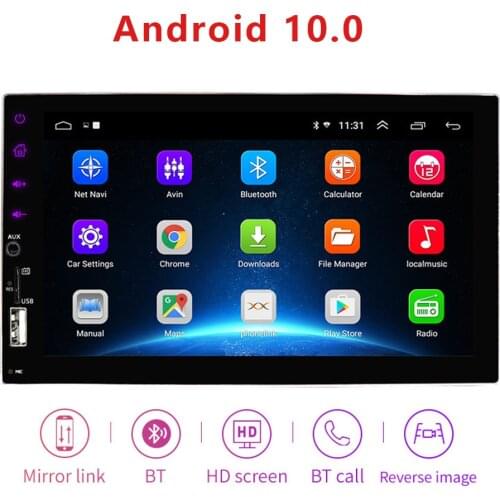 2 din Android 10.0 Car Radio 7" HD Autoradio Multimedia Player 2DIN Touch Screen Auto audio Car Stereo MP5 Bluetooth USB FM