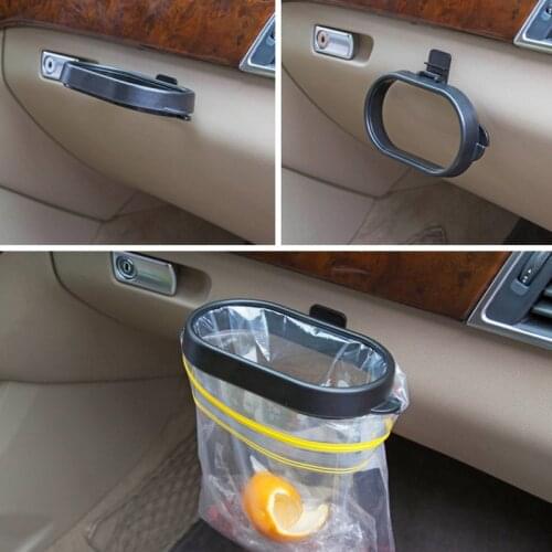 Car Trash Bag Auto Trash Can Foldable Car Organizer Frame Vehicle Frame Garbage Bag Storage Hanging Holder Car Accessories