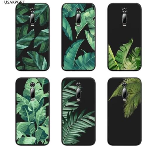 Summer Retro Banana Leaves Phone Case For Redmi 9A 9 8A 7 6 6A Note 9 8 8T Pro Max K20 K30 Pro