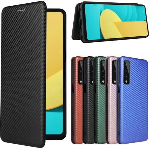 Magnetic Closure Carton Fiber Case for LG K53 K52 K51 Q52 K62 K92 5G Q92 Stylo 7 4G 6 Velvet K61 Q61 K41S K51S K50S Phone Bag