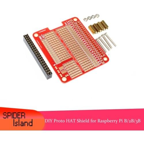 DIY expansion board Raspberry Pi 2 HAT Hole Plate DIY Welding Kit Compatible with B / 2B/ 3B with Screw kit