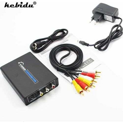 HDMI-compatible to AV S-Video CVBS Video Converter HD 3RCA PAL/NTSC Switch HDMI-compatible to SVIDEO+S VIDEO Switcher Adaptor