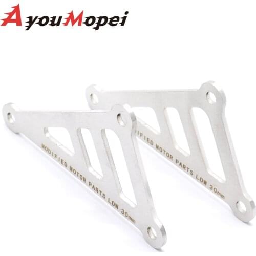 Motorcycle Adjustable Rear Suspension Drop Lowering Links Kit For Yamaha FZ1 2006-2013 FZ8 2011-2014 Silver Swing Arm Linkage