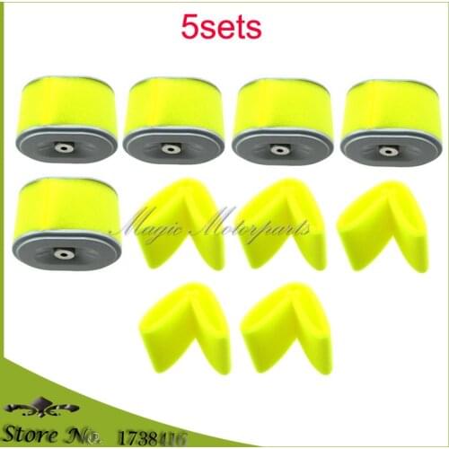 5x Air Filter Set For Honda GX140 GX160 GX200 17210-ZE1-822 17210-ZE1-505 17210-ZE1-517 17210-ZE1-507 17218-ZE1-821