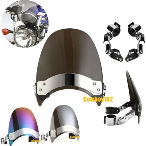 39mm-41mm Motorcycle Windshield Windscreen Front Fork Mount For Harley Dyna Softail Sportster XL883 1200 XL Custom Cruisers