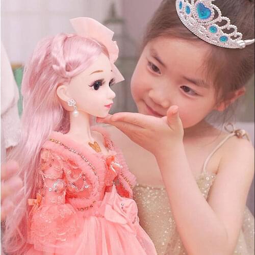 60cm Large Fashion Girl Doll Toy Simul Moveable Jointed DIY Smart Princess Doll Set Interactive Dummy Model Girl Birthday Gift