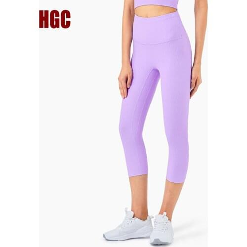 Leggings Sport Women Yoga Pants Fitness GYM NO Front Seam High Waist Squat Proof Elastic Running Capris Workout Tights