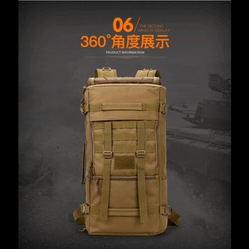 50 Liter Multi-purpose Backpack Tote Bag Travel Large Capacity Luggage Bag Mountaineering Bag Backpack Male