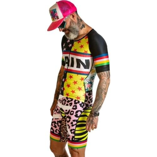 Love The Pain Mens Cycling Skinsuit 2021 Triathlon Suit Aviation Lycra Clothing Maillot Ciclismo Bicycle Breathable Jumpsuit