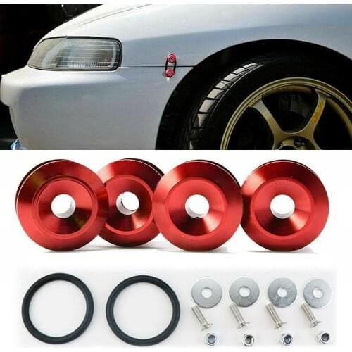 Quick Release Fasteners Car Trunk Fender Bumper Hatch Lids Kit For Honda Red Bumper Hatch Cover Kit Car Replacement Parts