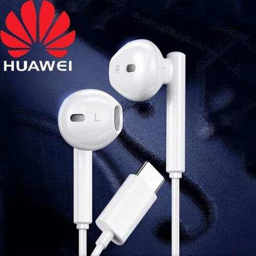 Huawei CM33 Earphone Original USB Type-C In Ear Hearphone Headset Mic Volume for Mate 20 30 Pro RS X P20 P30 Pro Nova 5T 6