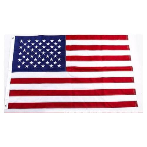 NEW 90x150cm High Quality American Flag Nylon flag Embroidered Emboridery us flag national flag Flag of United States