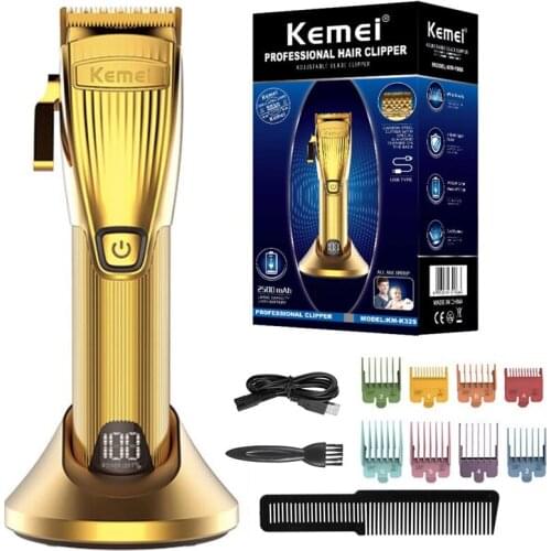 Original adjustable lithium Ion rechargeable electric hair clipper professional men hair trimmer barber cordless haircut machine