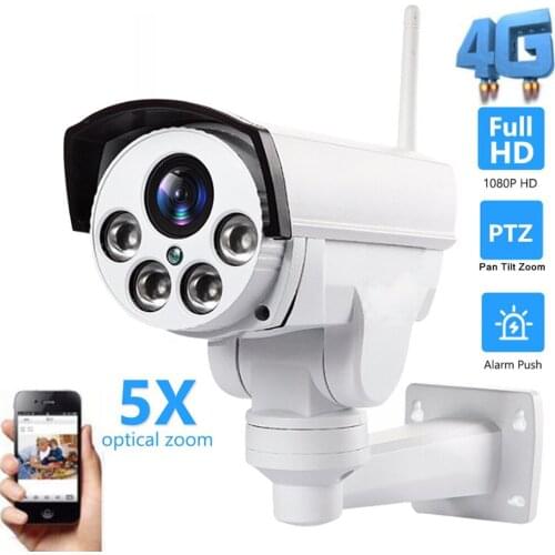 Owlcat 3G 4G SIM Card IP Camera 2MP 5X Zoom Pan Tilt Outdoor Motion Audio CCTV Security Cameras 128G SD Card Slot