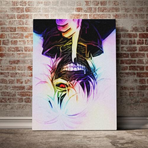 Anime Tokyo Ghoul Kaneki Poster Canvas Wall Art Decoration prints for living Kid Children room Home bedroom decor painting