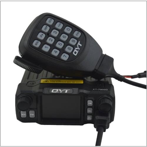QYT KT-7900D Quad Band 136-174/220-270/350-390/400-480MHz 25W 200 Channels Colorful Screen mini mobile FM Radio Transceiver