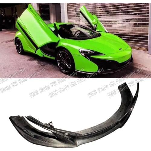 Fibra de carbono Real coche separador de parachoques delantero Spoiler para Mclaren MP4-12C 625C 650S 2011, 2012, 2013, 2014, 20