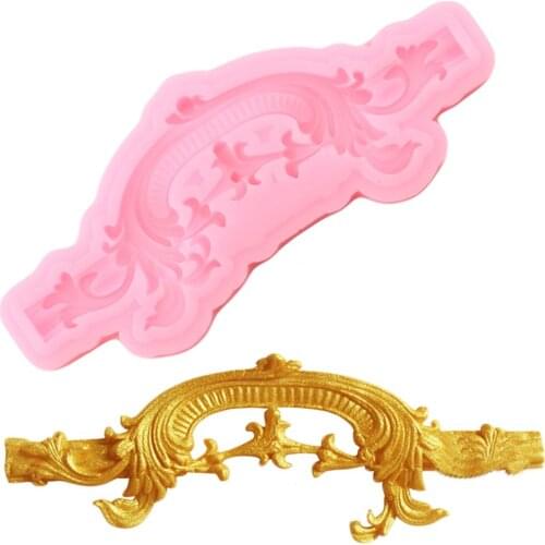 Scroll Relief Cake Border Silicone Lace Molds Candy Cupcake Topper Fondant Molds Cake Decorating Tools Chocolate Gumpaste Moulds