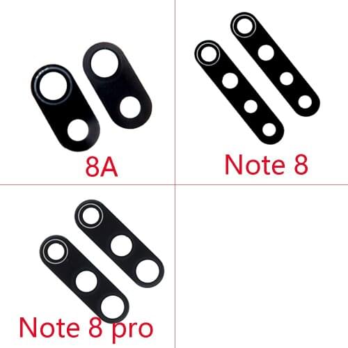 2pcs Rear Back Camera Glass Lens Cover For Xiaomi Redmi Note 8 Note8 Pro 8A with Ahesive Sticker Replacement Parts