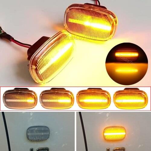 2x LED Dynamic Side Turn Signal Blinker Lights For Lexus GS300 RX XU1 RX30 MCU 15 Toyota Yaris Vios Supra MK4 Starlet RAV4 Prius