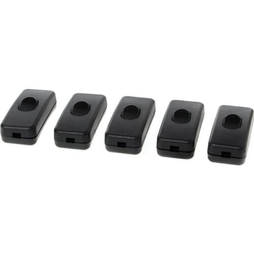 5 Pcs AC 250V/125V 2A Plastic ON/OFF Button In Line Cord Switch Apr 11