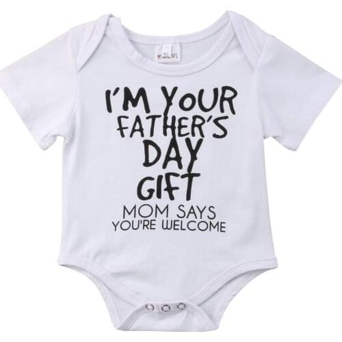 Baby Boy Girl Short Sleeve Short Sleeve Bodysuit Jumpsuit Outfit Sunsuit Clothing Gift Size 0-18M