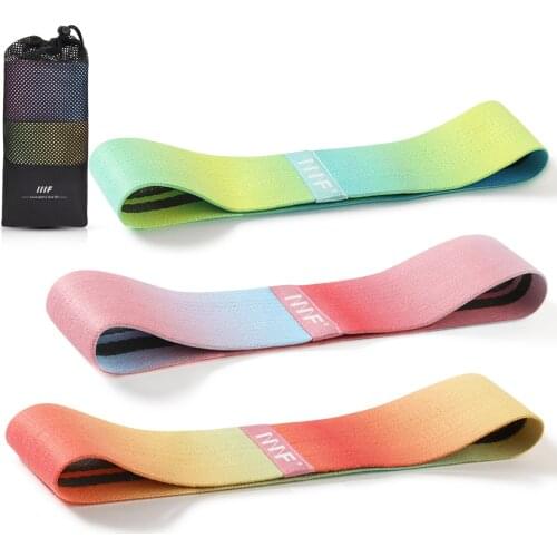 Resistance Bands Fabric Gradient High Stretch Booty Bands with 3 Resistance Levels for Glutes Hip and Legs & Non-Slip Gym Bands