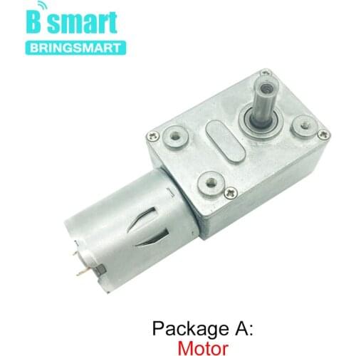 Bringsmart JGY-370 DC Motor 12v Worm Gear Motor 6-24V Speed Control Wireless Controller Power Supply High quality metal DIY part