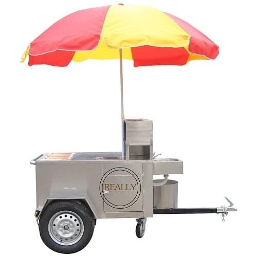 Hot sale high quality stainless steel ice cream/hot dog mobile food cart/food truck trailer with free shipping