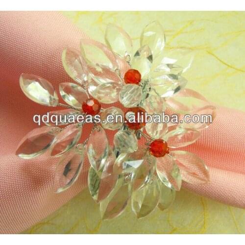 Crystal wedding napkin ring napkin holder