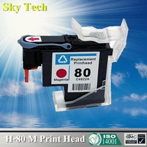 Quality Remanufactured Print Head For HP80 Magenta , Renew C4822A For HP Designjet 1050 1055 1000 printer
