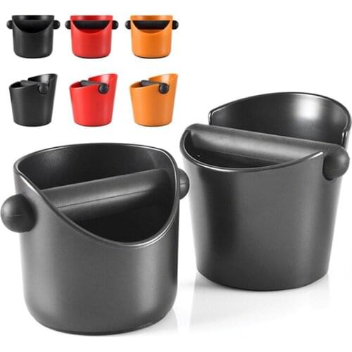 MICCK Coffee Knock Box Shock-absorbent Espresso Waste Bin With Handle Coffee Grounds Container Coffee Grind Knock Box Residue