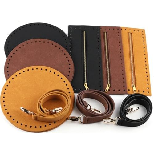 DIY Handmade Backpack Bag Accessories With Bags Strap Bottom Drawstring Bunches Leather Handles For Women Handbag