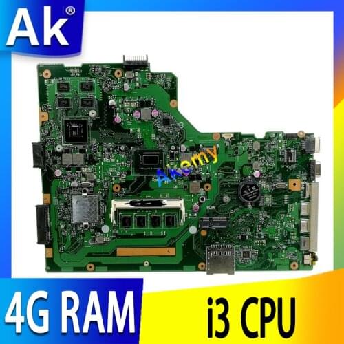 Akemy X75VB Laptop motherboard for ASUS X75VB X75VD X75VC X75V Test original mainboard HM76 4G RAM GT740M/GT720M I3-CPU