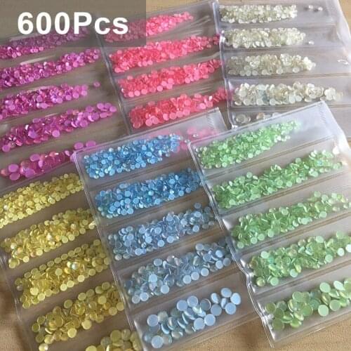 Mix SS6-SS20 Non Hotfix Rhinestone Luminous Mocha Nail Art Decorations