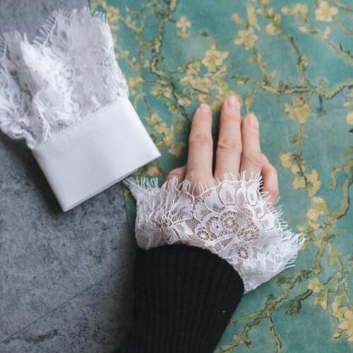 Fashion bow blue cotton mummy sleeves folding hand bowl set lace autumn women Hand Bowl Set Lace Fall Winter Women Knit Sweater