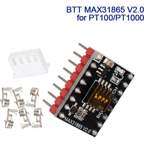 BIGTREETECH BTT MAX31865 V2.0 PT100 PT1000 2/3/4 Wires RTD Temperature Thermocouple Sensor Amplifier Module 3D Printer Parts