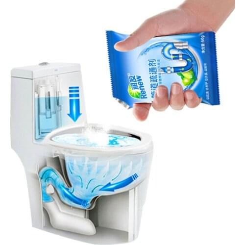 Powerful Sink Drain Cleaners Sticks Sewage Decontamination To Deodorant The Kitchen Toilet Bathtub Sewer Cleaning Powder 50g