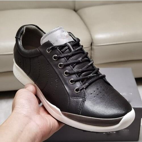 Leather Golf Shoes Men Anti Slip Walking Sneakers White Spring High Quality Golf Sneakers Outdoor Comfortable Walking Shoes
