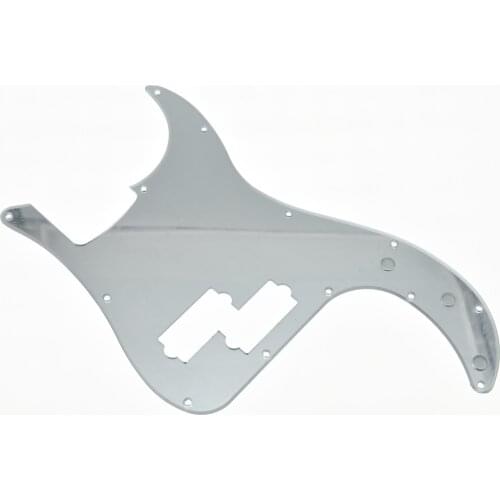 Silver Mirror P Bass Pickguard PB Scratch Plate Fits Precision Bass Guitar