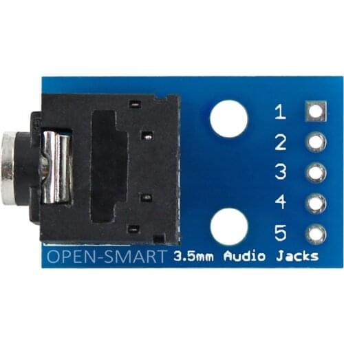 OPEN-SAMRT 2PCS 3.5mm Audio Jack to DIP Adapter Board 2-Channel Audio Breakout Board module for DIY