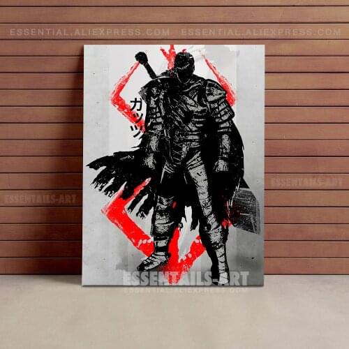 Guts Berserk Anime Poster Canvas Wall Art Painting Decor Pictures Bedroom Study Living Room Home Decoration Prints
