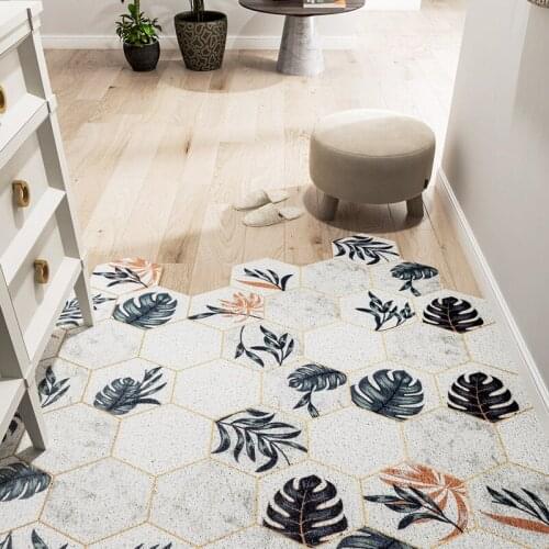Custom Mat Carpet Nordic Minimalist Door Mat Carpet Indoor Rug Mats Entrance Door Mat PVC Anti-Slip Silk Loop Floor Mats Carpet