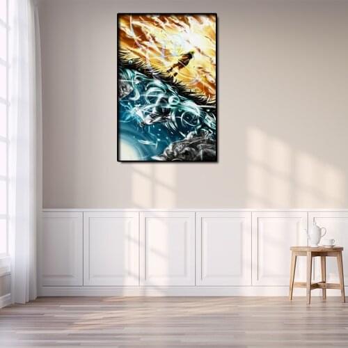 Anime Poster Naruto Sasuke Canvas Painting Mural Living Room Bedroom Home Wall Art Decoration Kids Gift