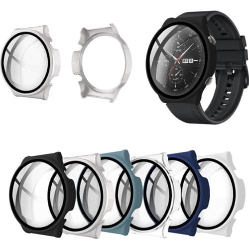 Hard Edge Full Screen Glass Protector Case Shell Frame For Huawei GT 2 Pro Watch/GT2 Pro Smartwatch Protective Bumper Cover