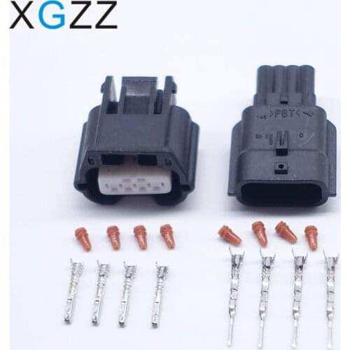 5 Sets 4 Pin Female Male Waterproof Auto Plug 7282-8853-30 7283-8853-30 MAP Sensor Mass Air Flow Socket For Nissan