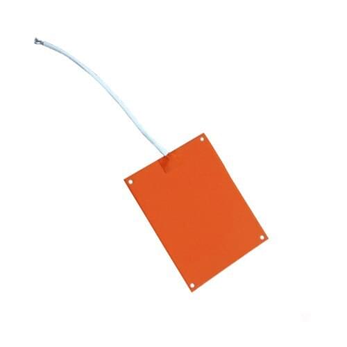 Silicone heater / heating pad 100 x 100 mm 36 v 200 w with 100 k thermistor 3M adhesive back